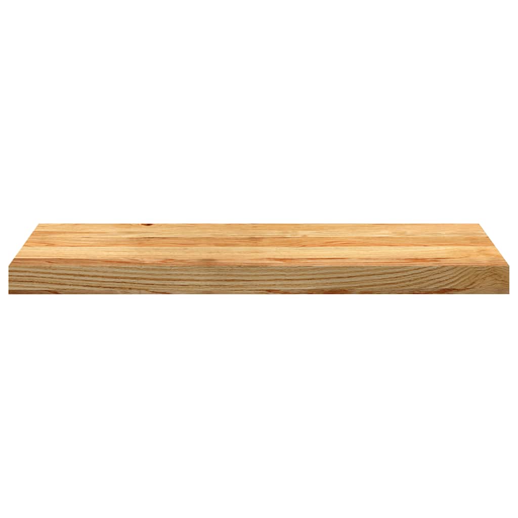 vidaXL Fönsterbänkar 2 st ljusbrun 70x30x2 cm massiv ek