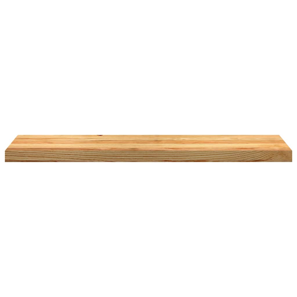 vidaXL Fönsterbänkar 2 st ljusbrun 100x30x2 cm massiv ek