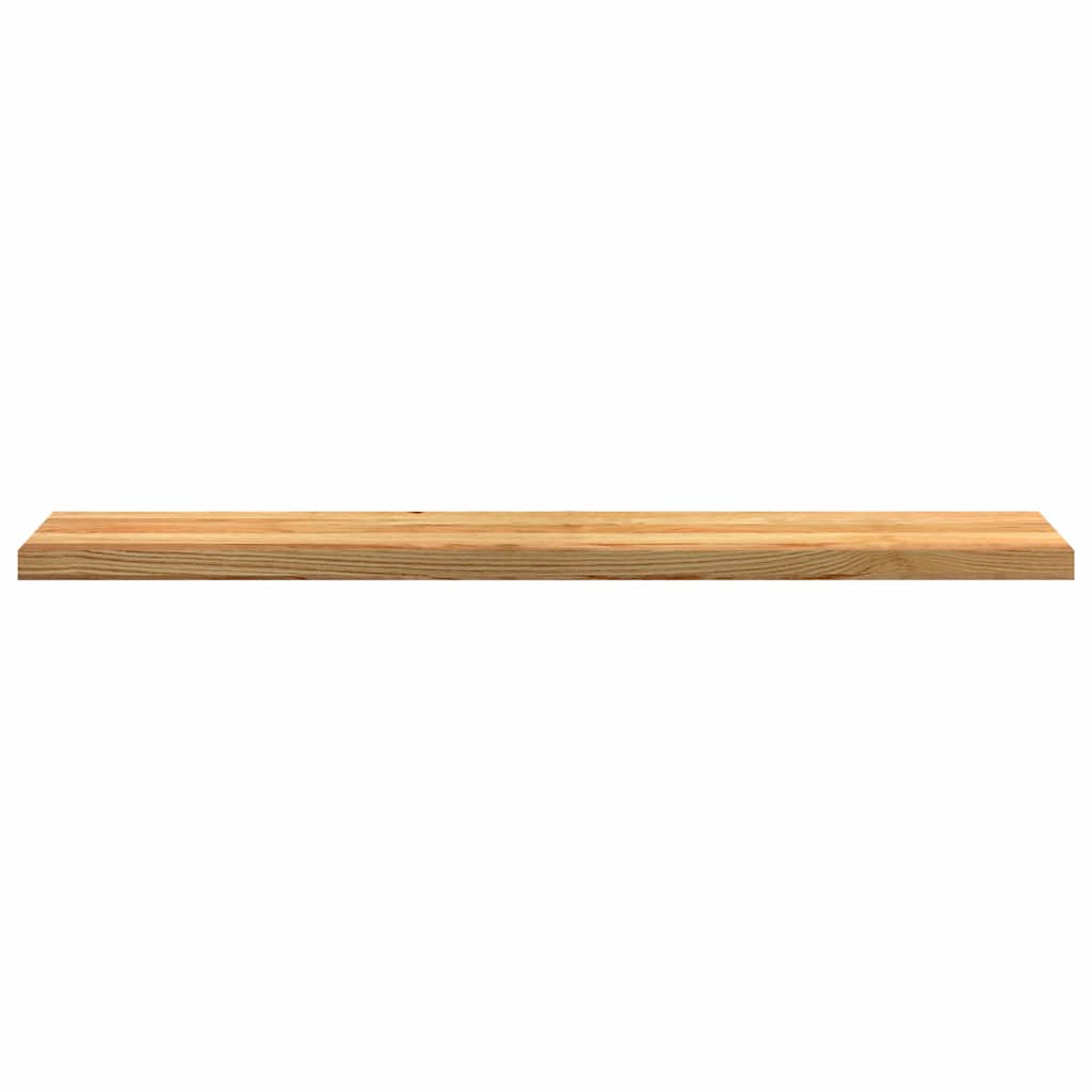 vidaXL Fönsterbänkar 2 st ljusbrun 140x30x2 cm massiv ek