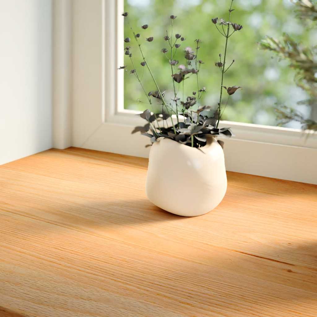 vidaXL Fönsterbänkar 2 st ljusbrun 160x30x2 cm massiv ek
