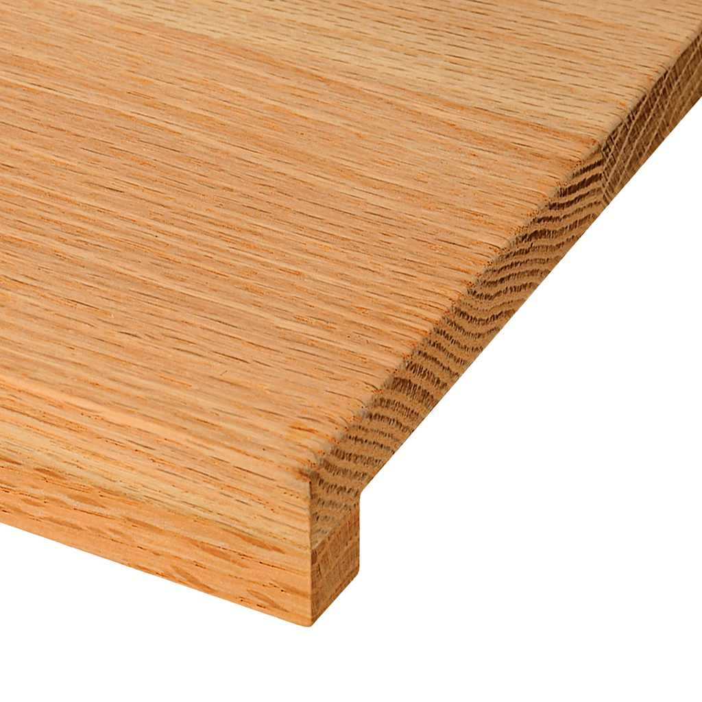 vidaXL Fönsterbänkar 2 st ljusbrun 160x30x2 cm massiv ek