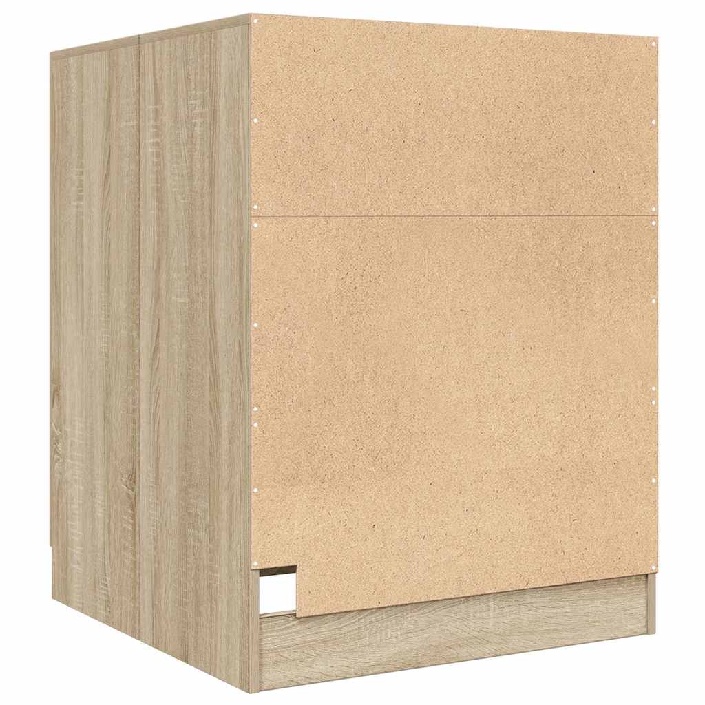 vidaXL Tvättmaskinsskåp sonoma-ek 70,5x71,5x91,5 cm