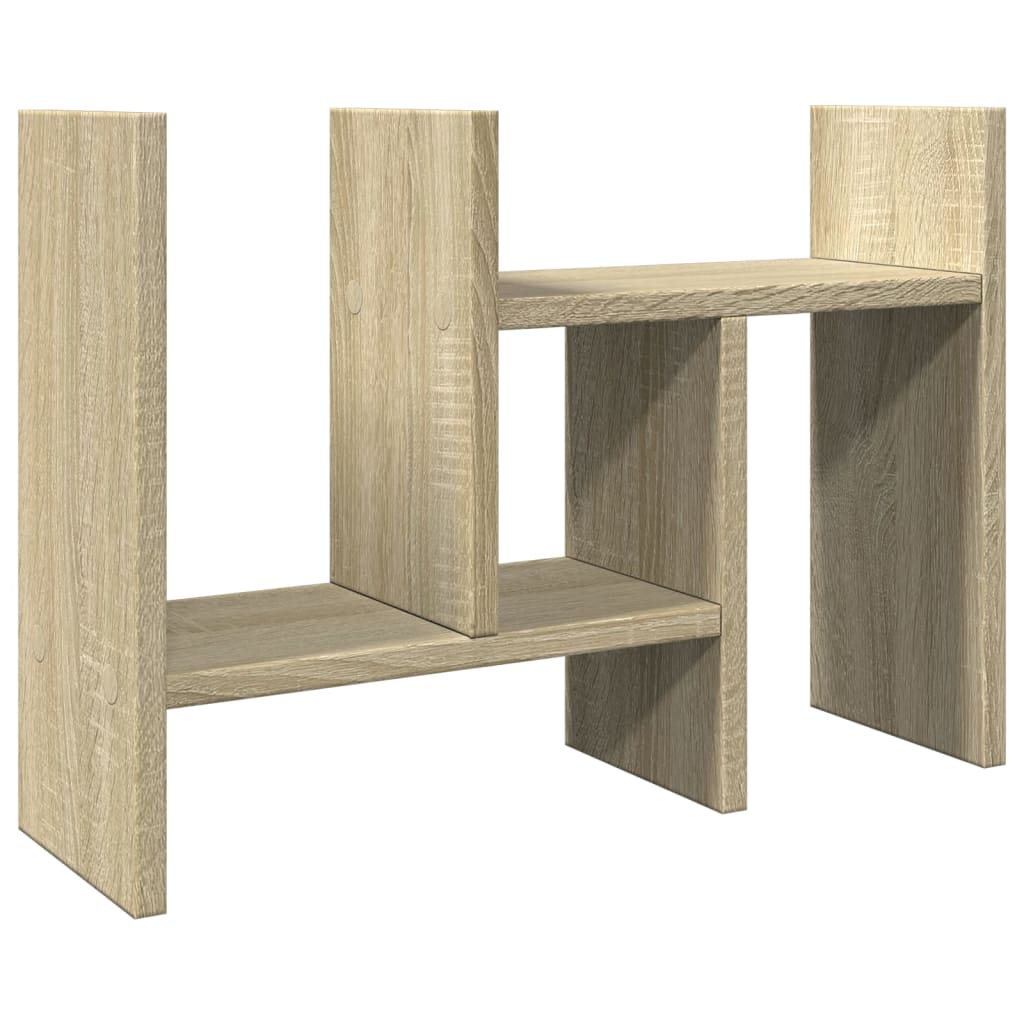 vidaXL Skrivbordshylla sonoma-ek 34,5x15,5x35,5 cm konstruerat trä