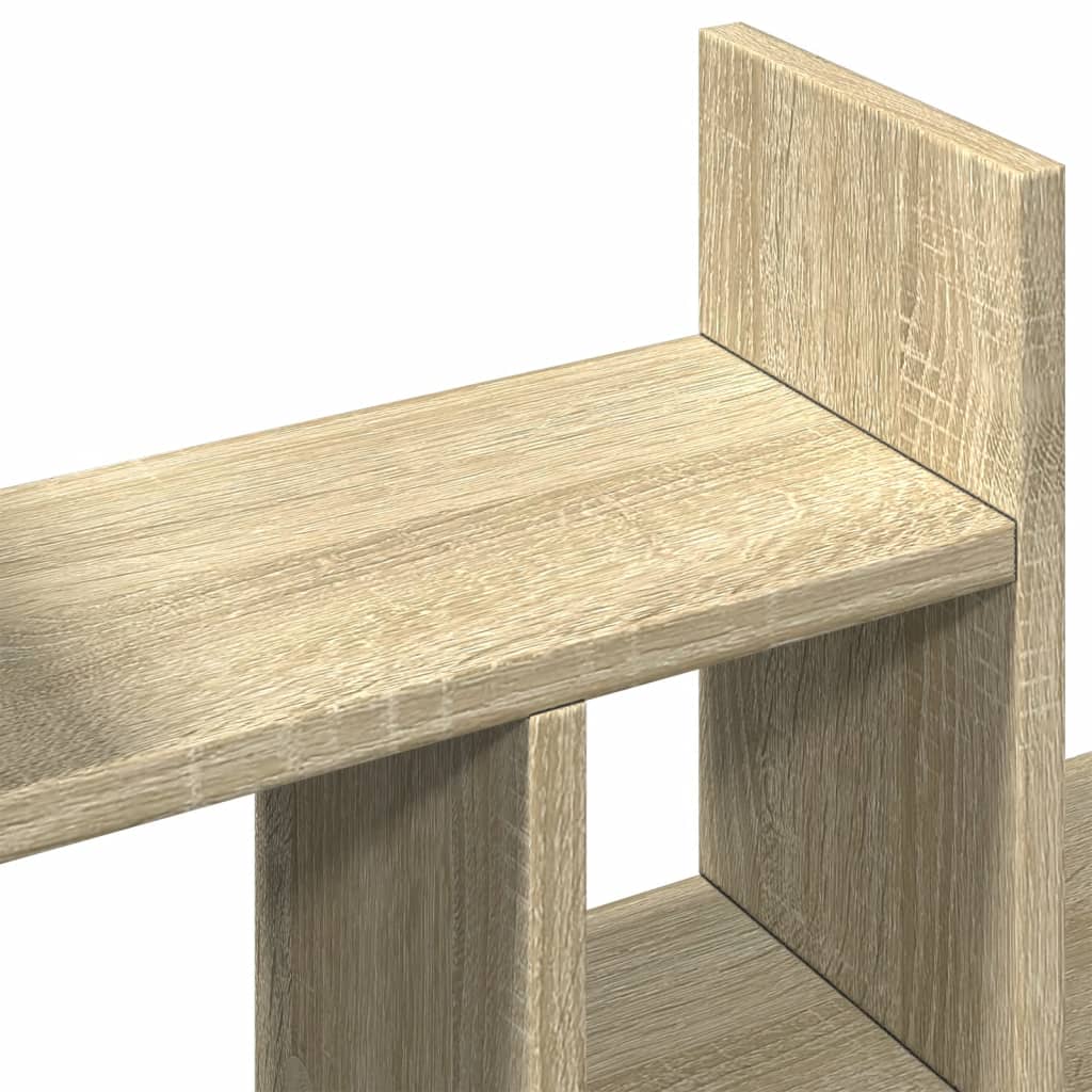 vidaXL Skrivbordshylla sonoma-ek 34,5x15,5x35,5 cm konstruerat trä