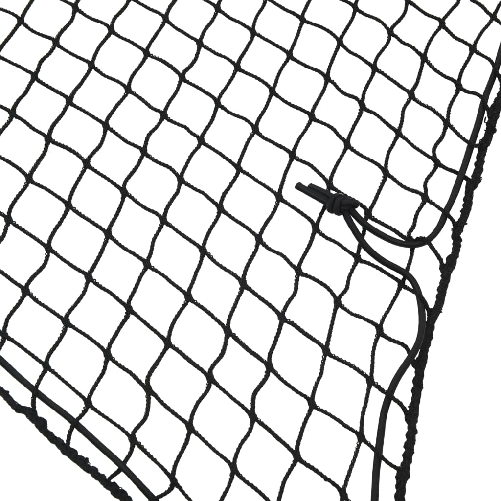 vidaXL Lastnät med elastiskt rep svart 4x2,5 m PP