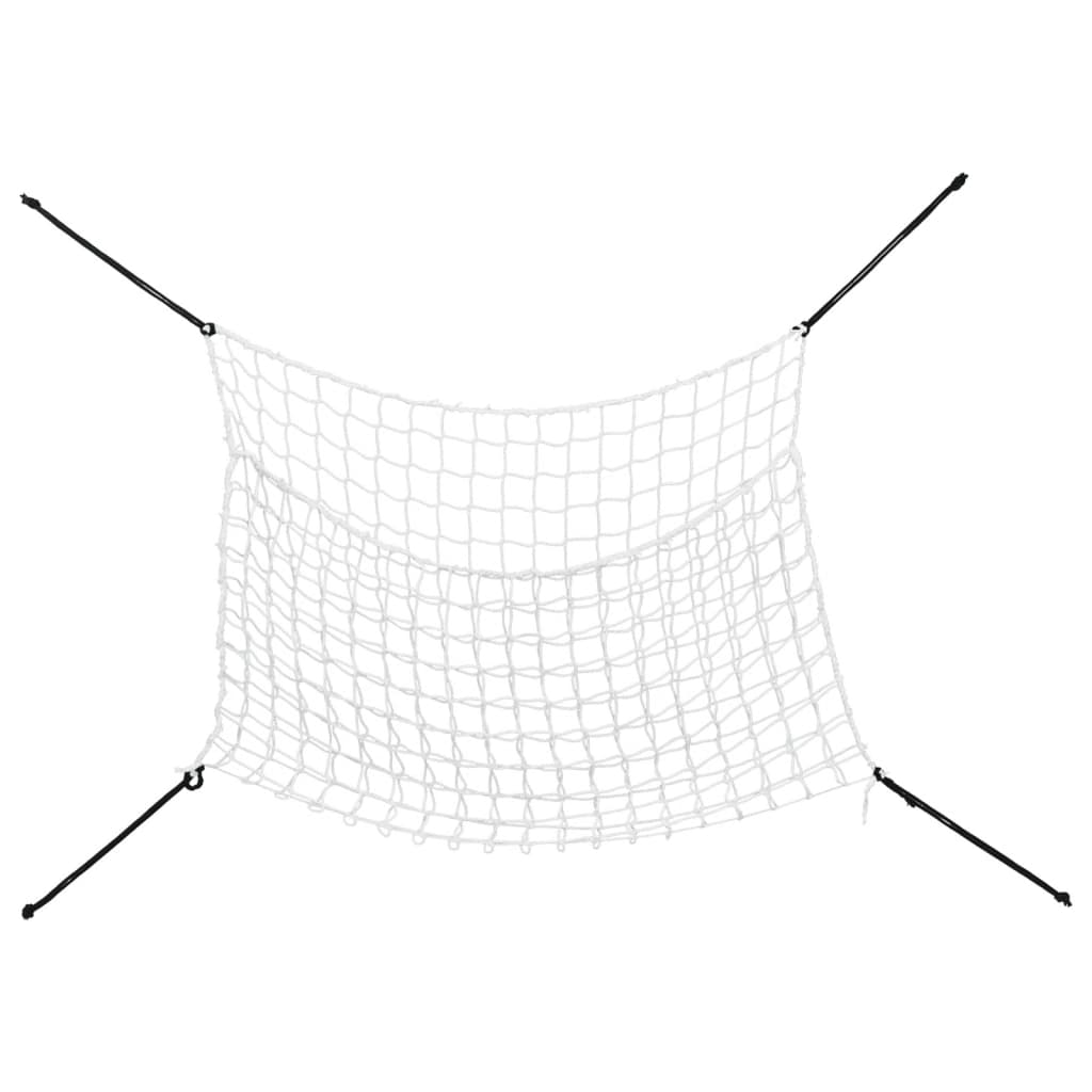 vidaXL Hönät 2 st rektangulärt vit 90x60 cm PP
