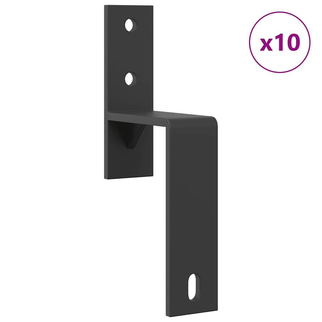 vidaXL Skjutdörrsbeslag 305 cm stål svart
