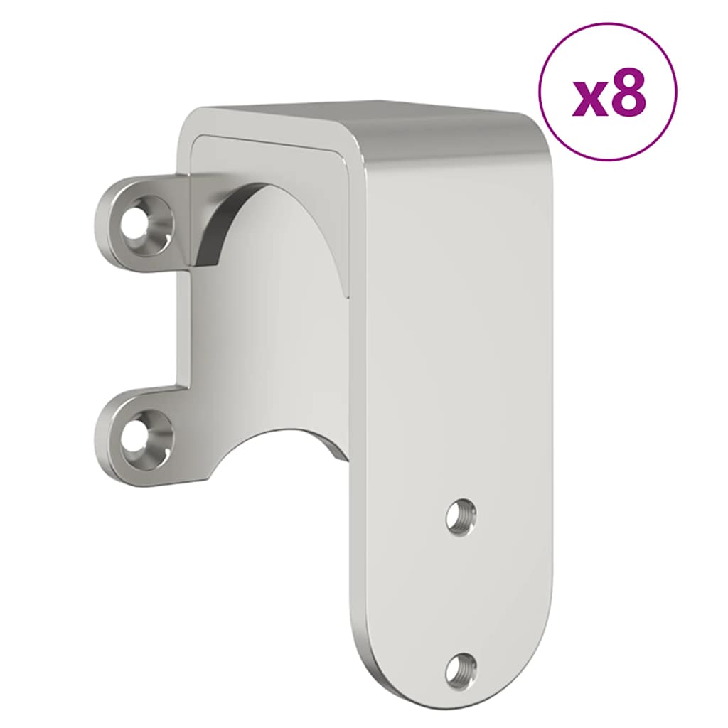 vidaXL Skjutdörrsbeslag 366 cm rostfritt stål silver
