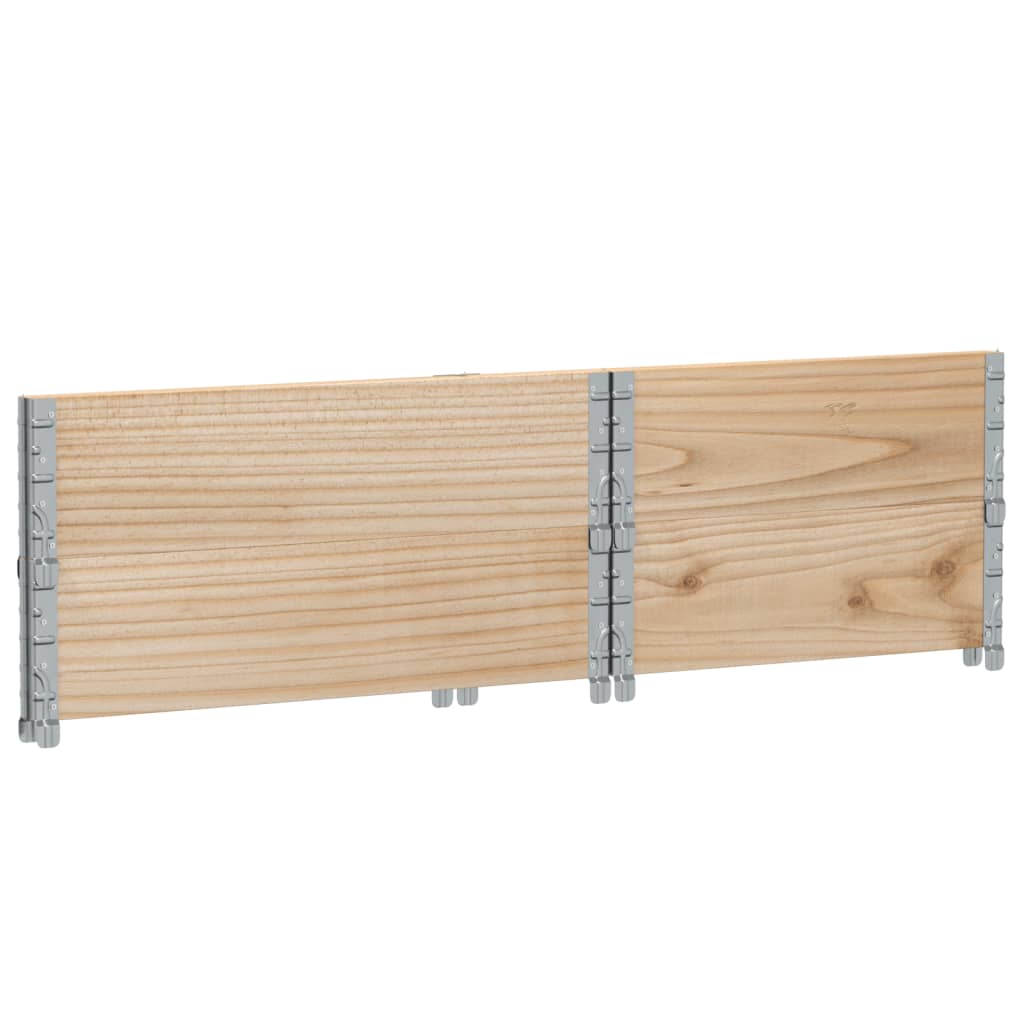vidaXL Pallkragar 2 st 80x60 cm massivt furu