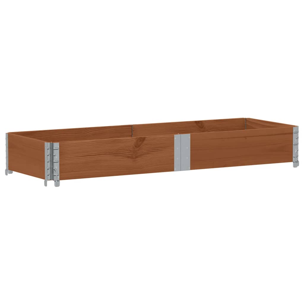 vidaXL Pallkrage brun 150x50 cm massivt furu