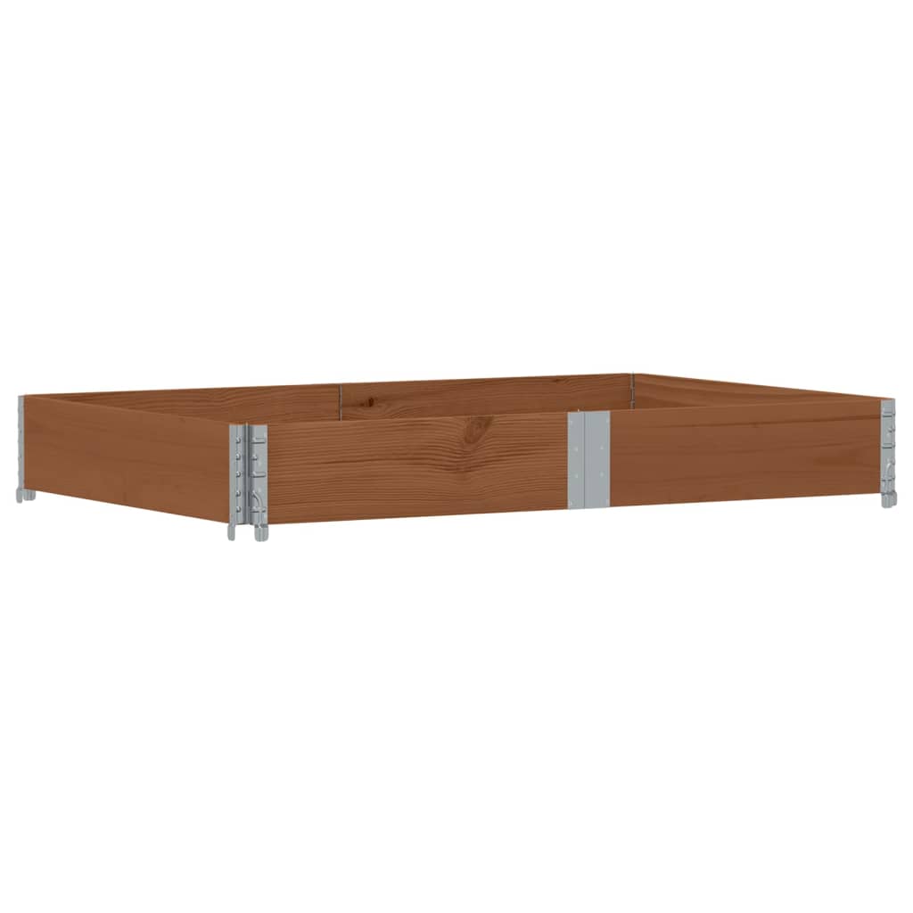 vidaXL Pallkrage brun 150x100 cm massivt furu