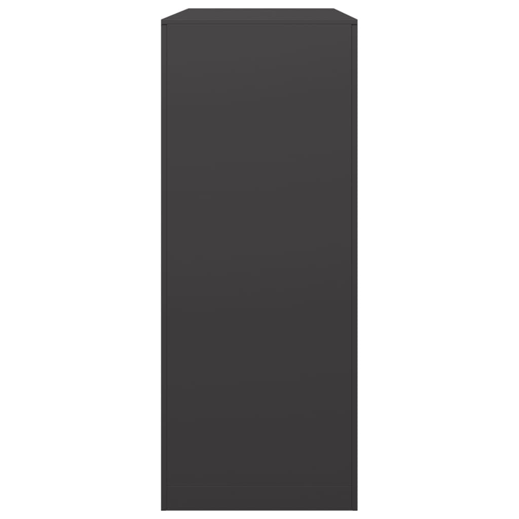 vidaXL Vedställ svart 100x40x100 cm stål