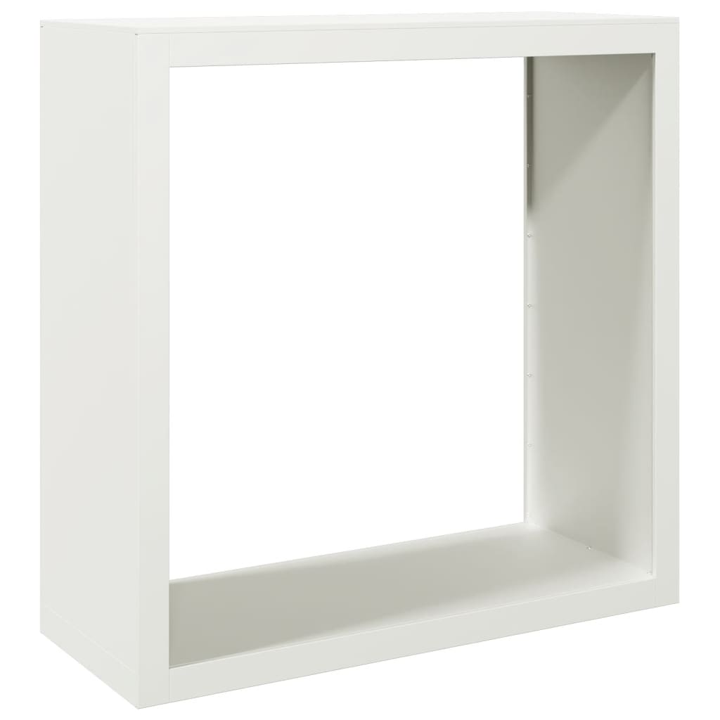 vidaXL Vedställ vit 100x40x100 cm stål