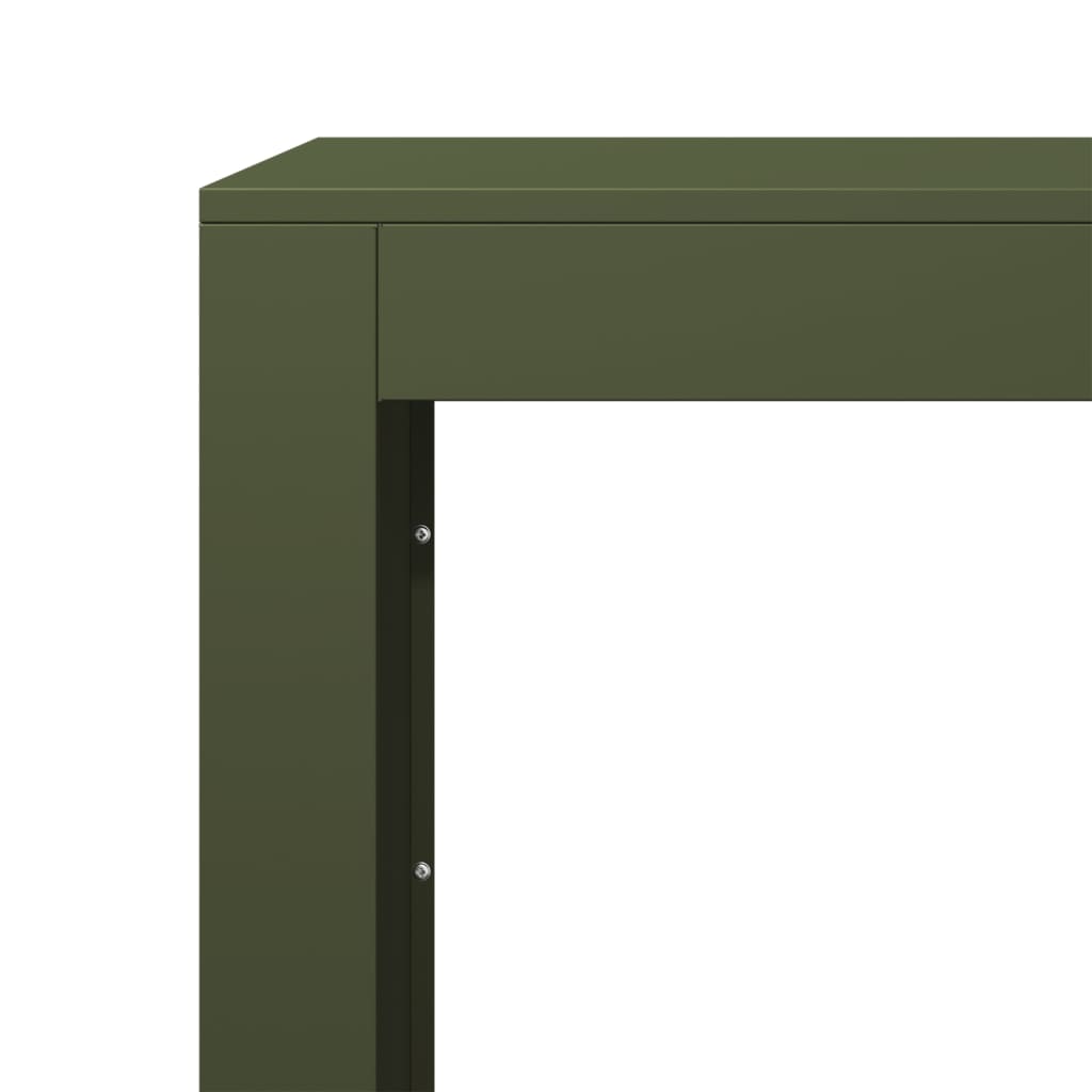 vidaXL Vedställ grön 100x40x100 cm stål