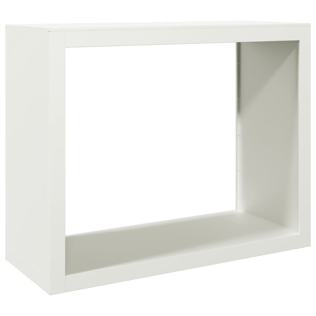 vidaXL Vedställ vit 100x40x80 cm stål
