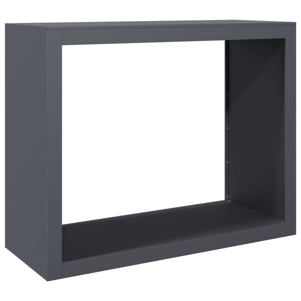 vidaXL Vedställ antracit 100x40x80 cm stål