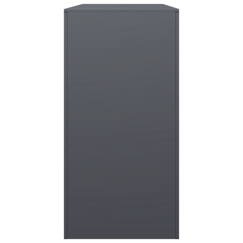 vidaXL Vedställ antracit 100x40x80 cm stål