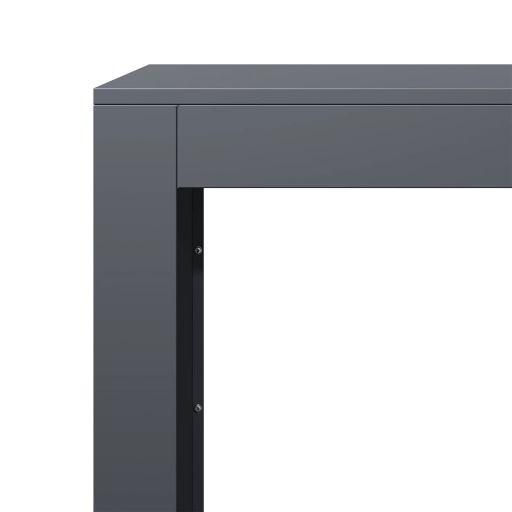 vidaXL Vedställ antracit 100x40x80 cm stål