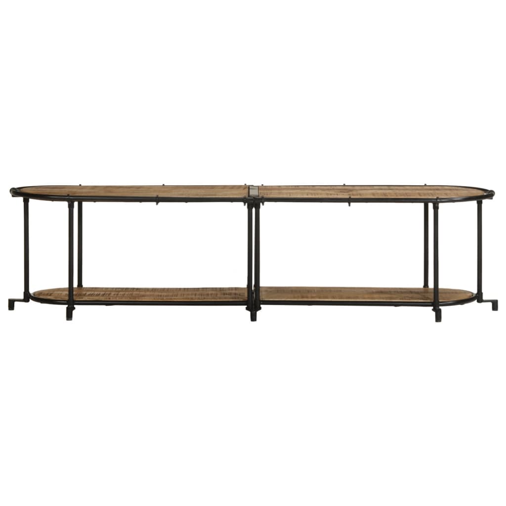 vidaXL Tv-bänk 160x42x40 cm massivt grovt mangoträ