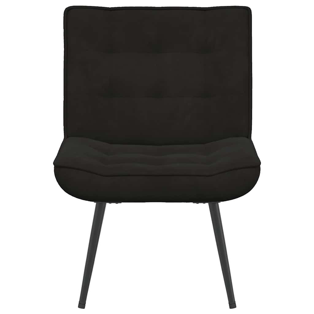vidaXL Vilstol svart 64x74x84 cm sammet