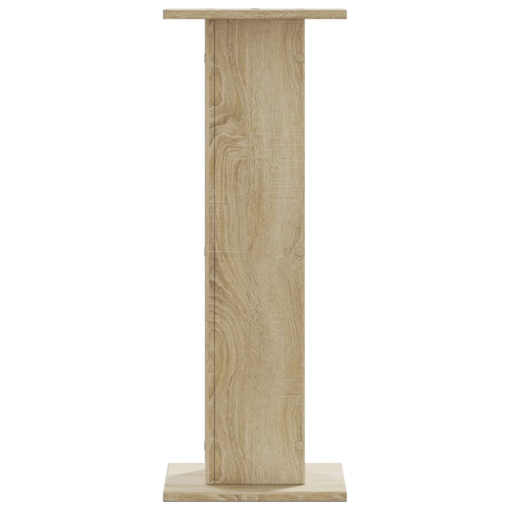 vidaXL Högtalarställ 2 st sonoma ek 30x30x80 cm konstruerat trä