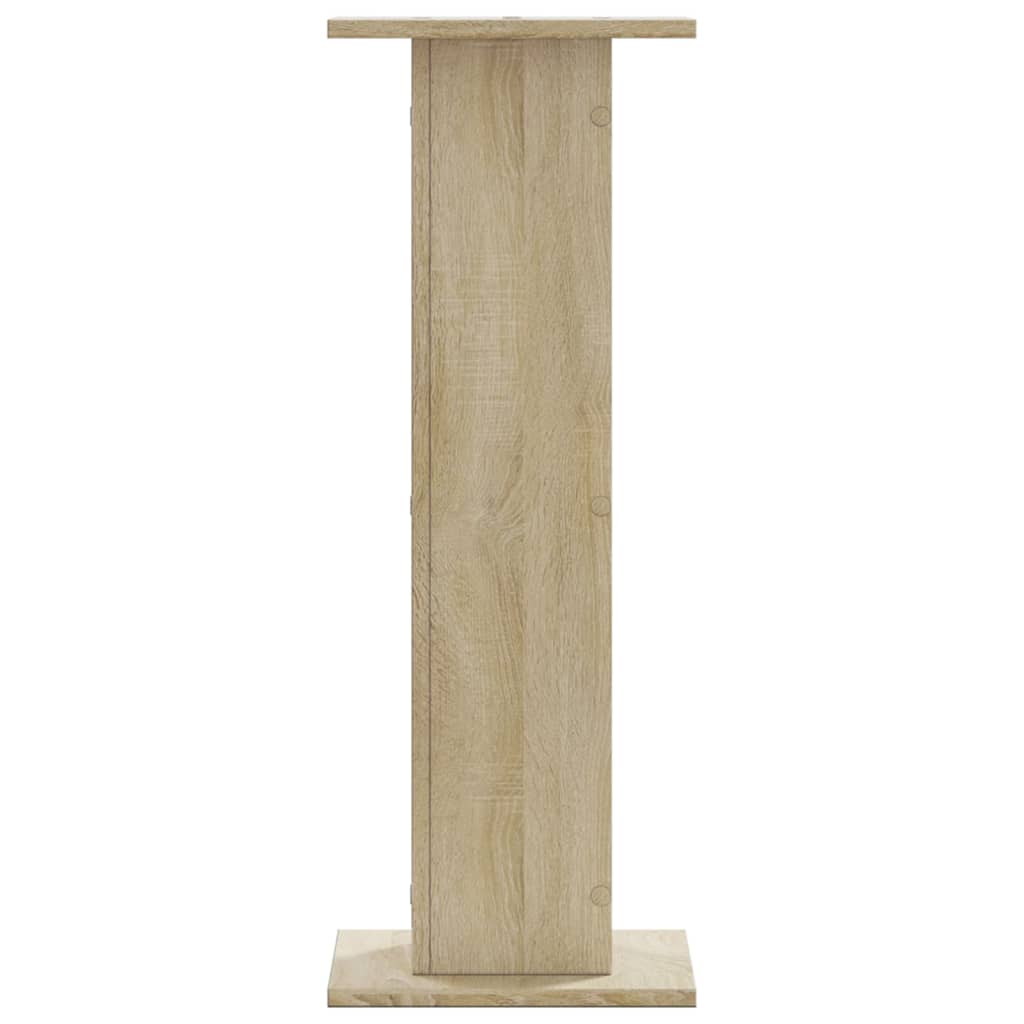 vidaXL Högtalarställ 2 st sonoma ek 30x30x80 cm konstruerat trä