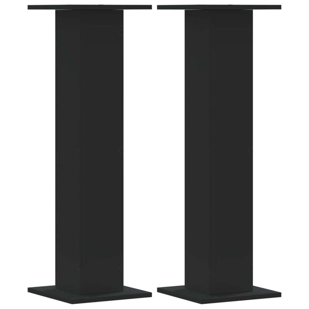 vidaXL Högtalarställ 2 st svart 30x30x95 cm konstruerat trä