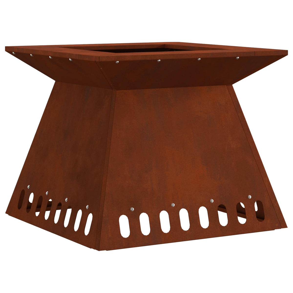 vidaXL Eldskål Rostig 48 x 48 x 40 cm Väderbeständig stål