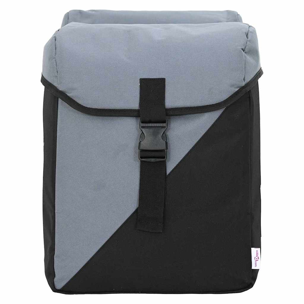 vidaXL Cykelväska Grå och svart 31,5 x 15,5 x 40 cm Polyester