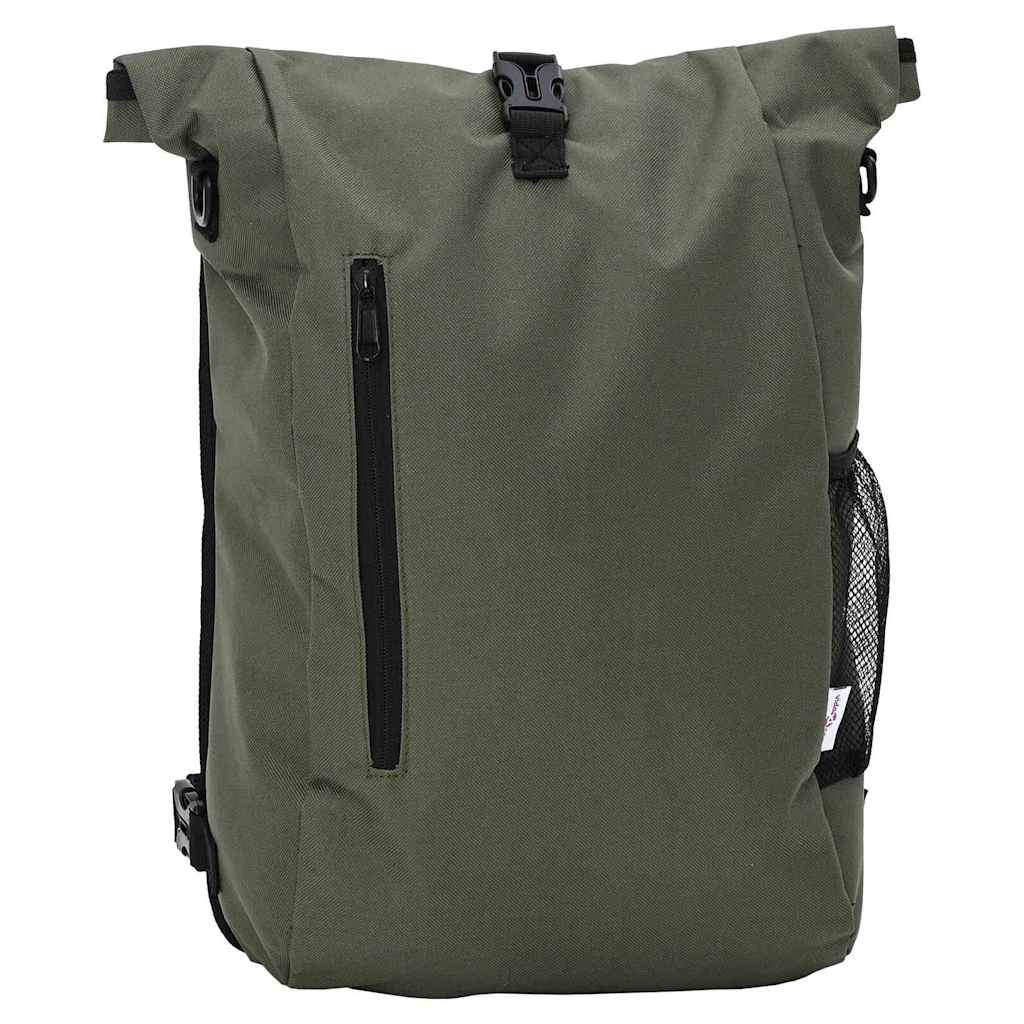 vidaXL Cykelväska Olivgrön 31 x 13 x 58 cm Polyester