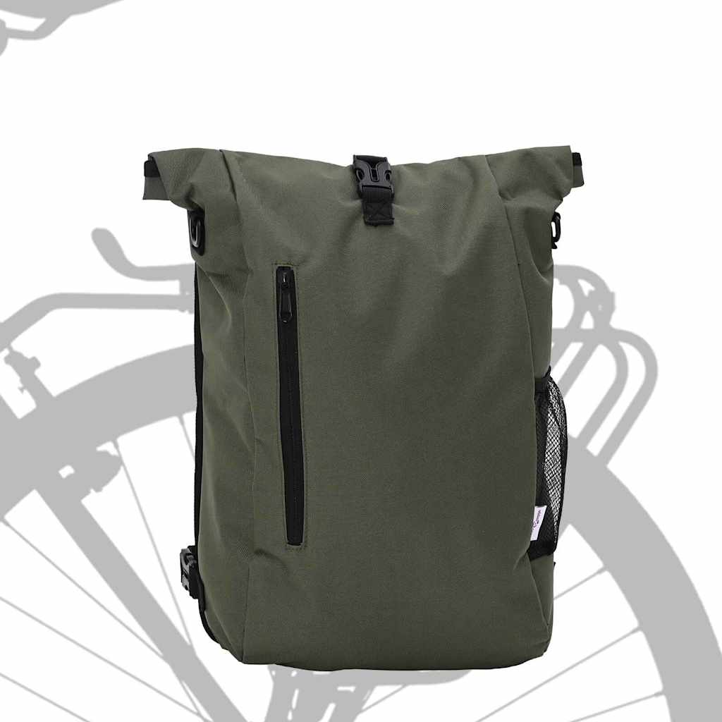 vidaXL Cykelväska Olivgrön 31 x 13 x 58 cm Polyester