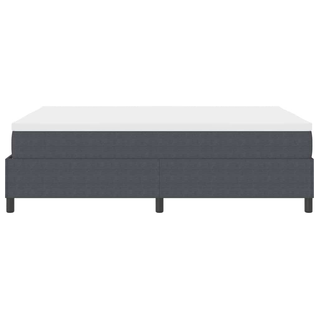 vidaXL Bäddfjäder Mörkgrå och vit 140 x 200 cm Kordread tyg
