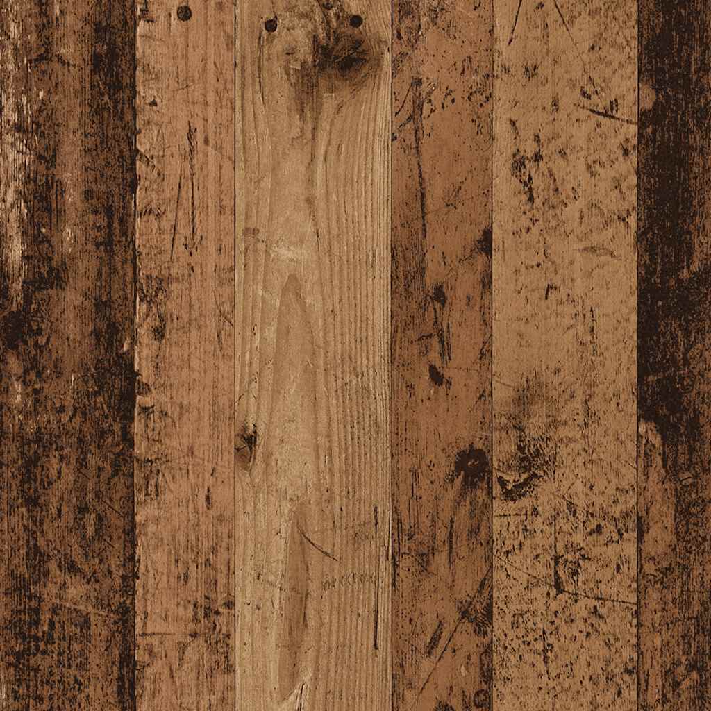vidaXL Hörnskåp åldrat trä 200x40x45 cm konstruerat trä
