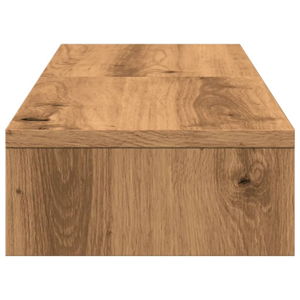 vidaXL Skärmställ justerbart 80x24x10,5 cm konstruerat trä ek
