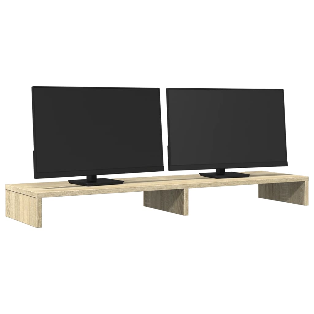 vidaXL Skärmställ sonoma-ek 100x27x10 cm konstruerat trä