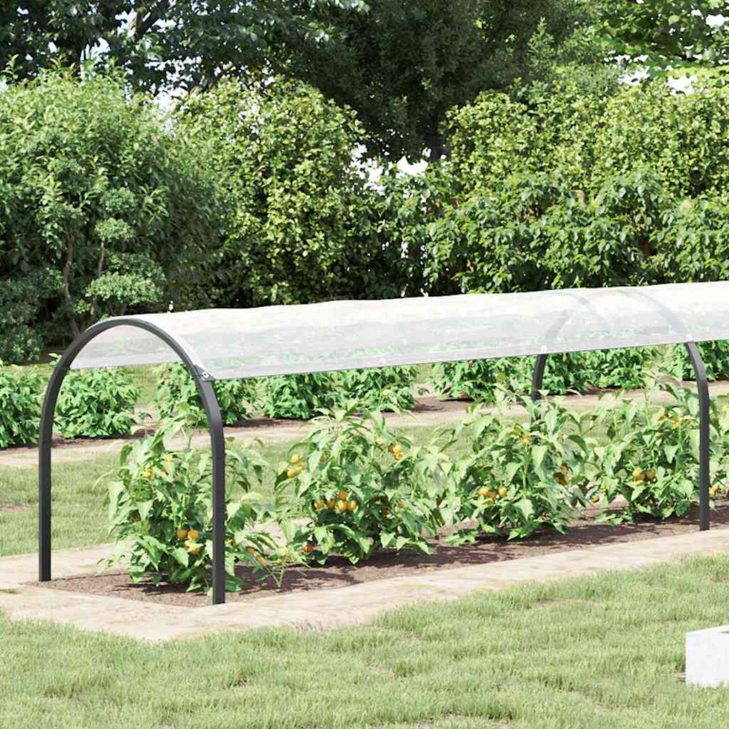 vidaXL Växtskydd med öljetter 1x10 m polyeten
