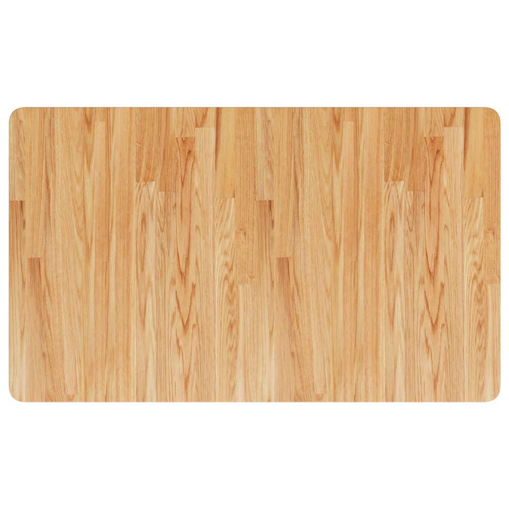 vidaXL Arbetsbänk ljusbrun 100x60x(71,5-98) cm massiv ek rektangulär