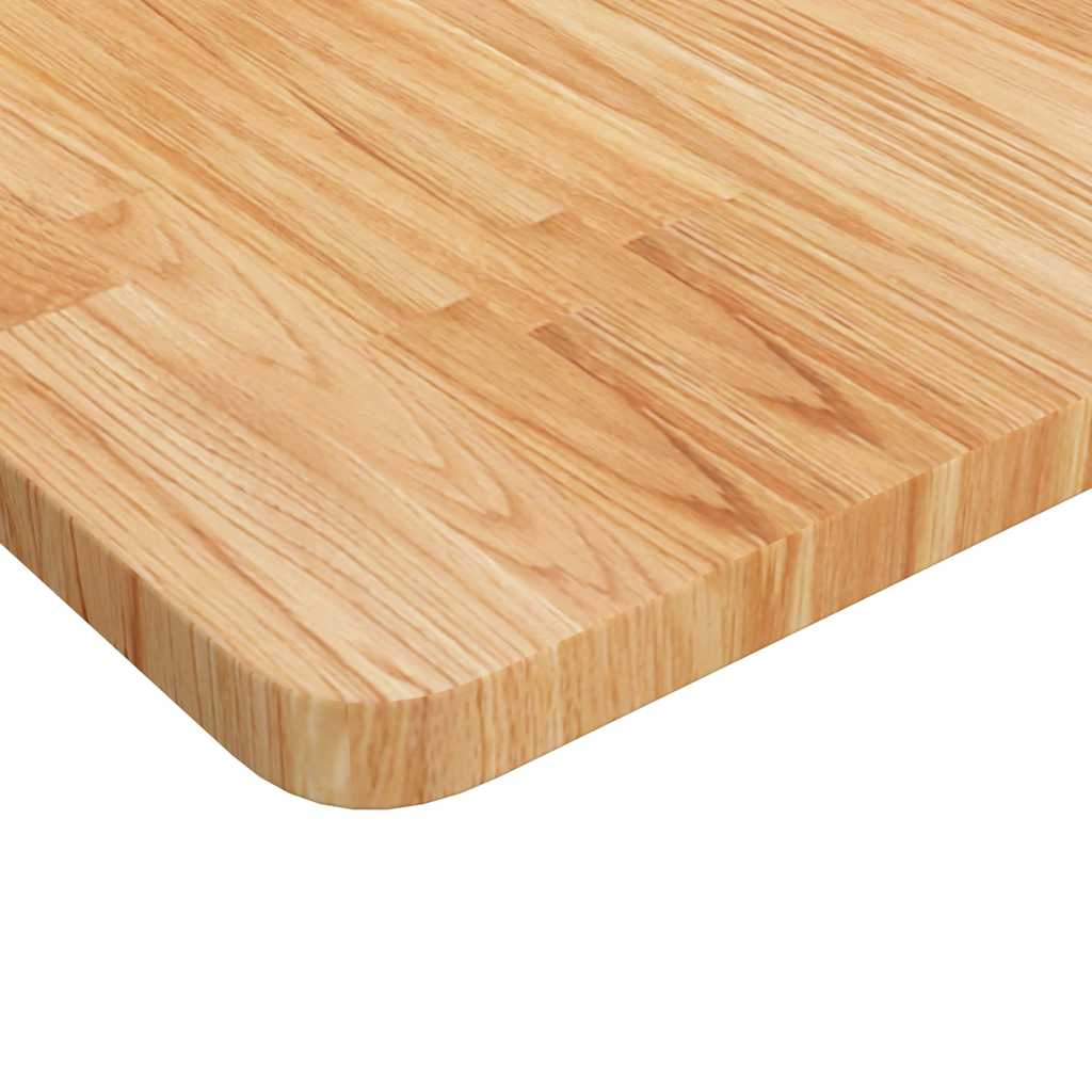 vidaXL Arbetsbänk ljusbrun 100x60x(71,5-98) cm massiv ek rektangulär
