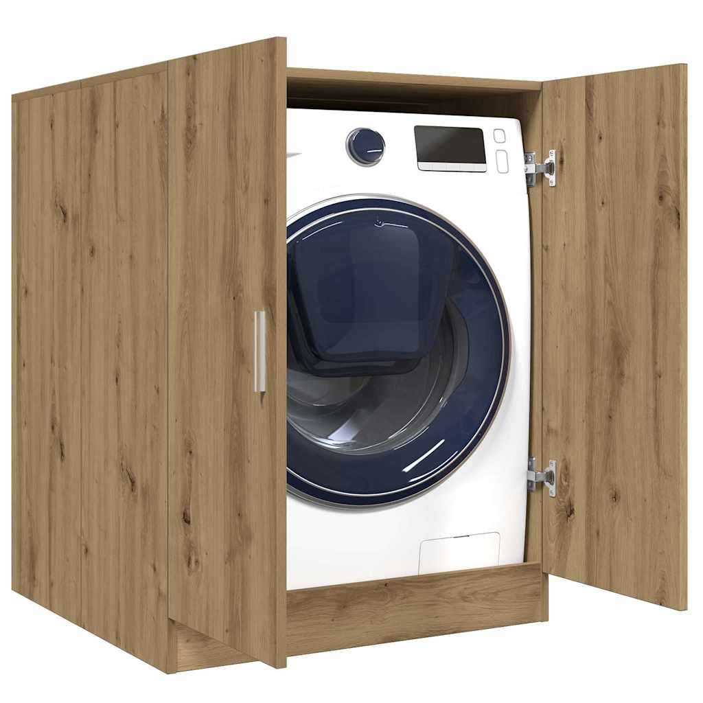 vidaXL Tvättmaskinsskåp artisan ek 70,5x71,5x91,5 cm