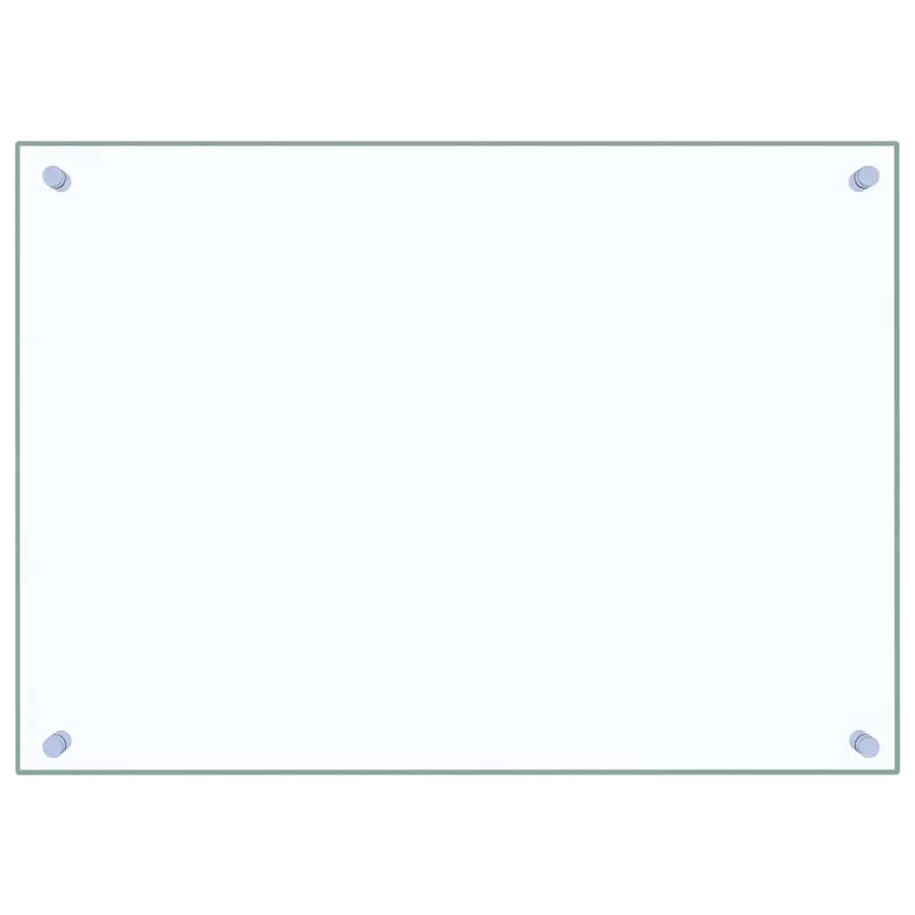 vidaXL Stänkskydd 2 st transparent 70x50 cm härdat glas