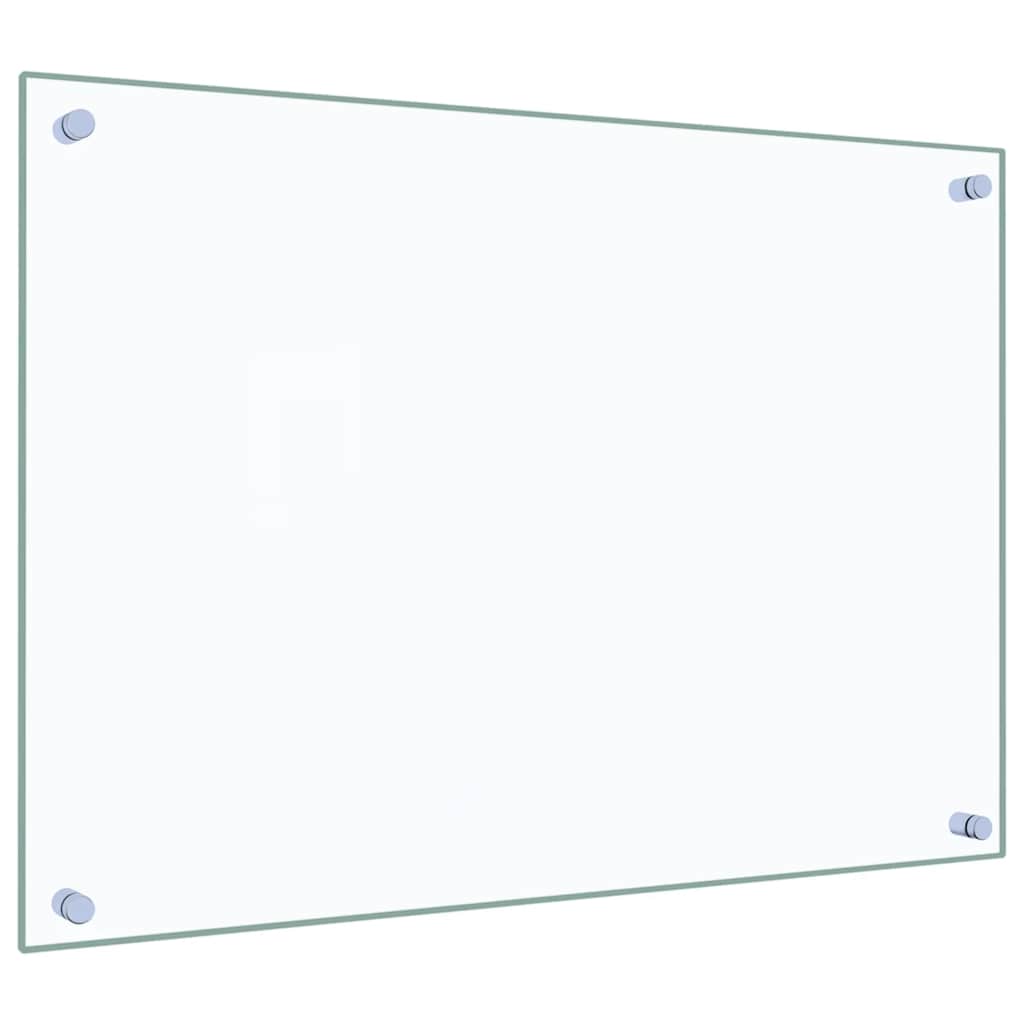 vidaXL Stänkskydd 2 st transparent 70x50 cm härdat glas