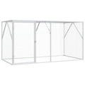 vidaXL Fågelbur Silver 208 x 102 x 108 cm