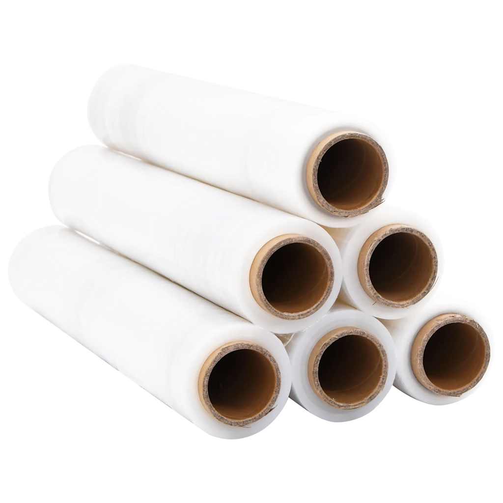 vidaXL Sträckfilm 6 st transparent 17 μm 50 cm x 300 m