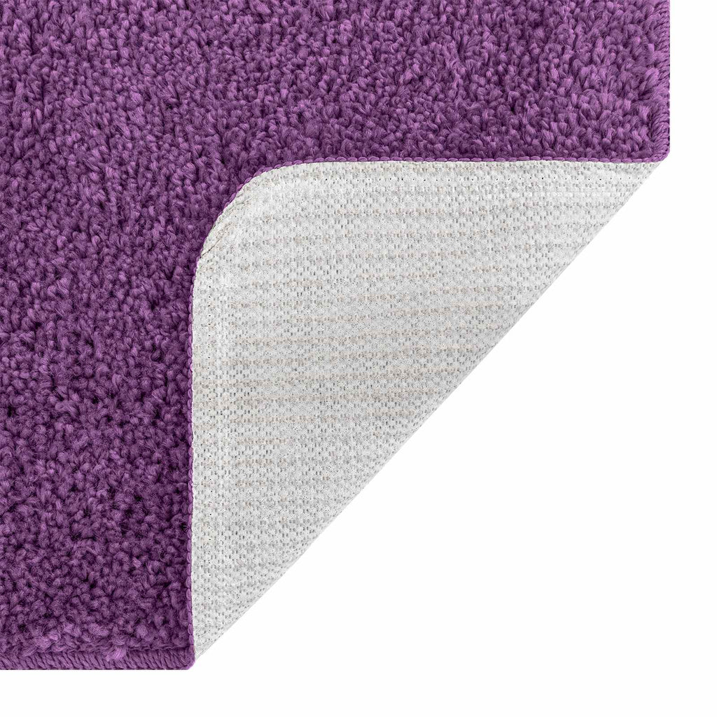 vidaXL Antisklid badmatta set 3 st Lila 50 x 80 cm PP