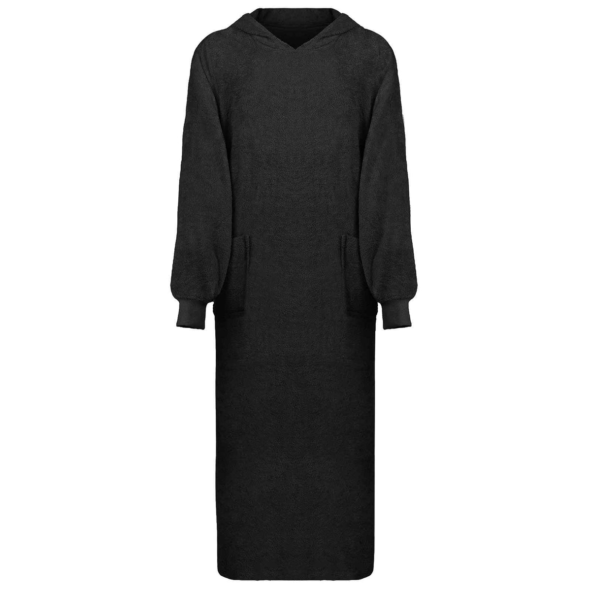 vidaXL Filt-hoodie KINN Svart XXL Bomull