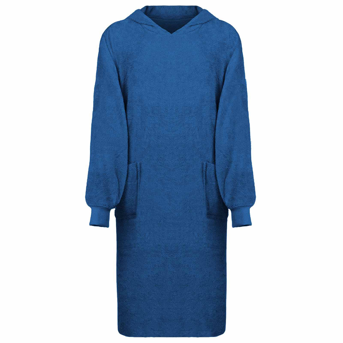 vidaXL Filt-hoodie KINN Marinblå XL Bomull