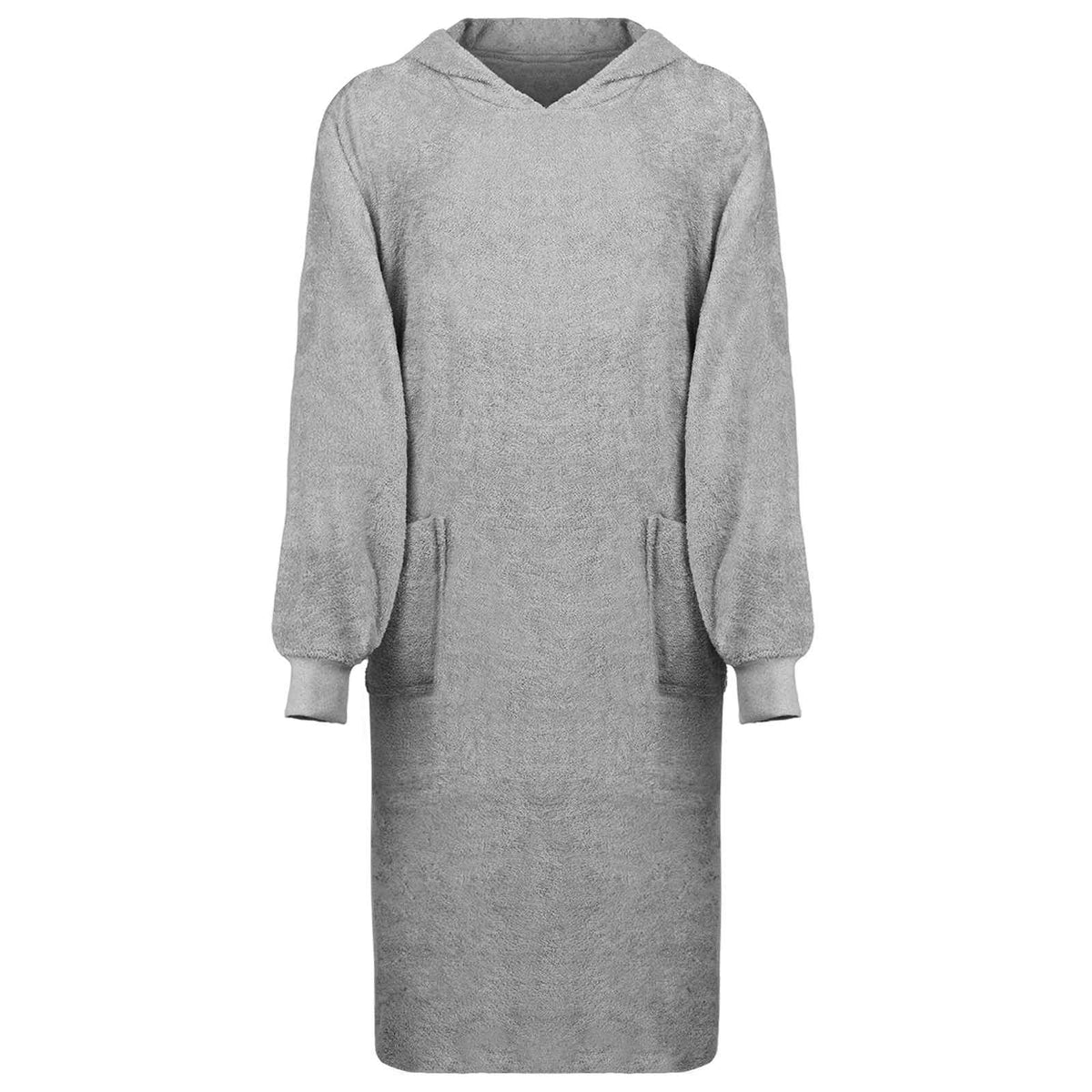 vidaXL Filt-hoodie KINN Grå XL Bomull