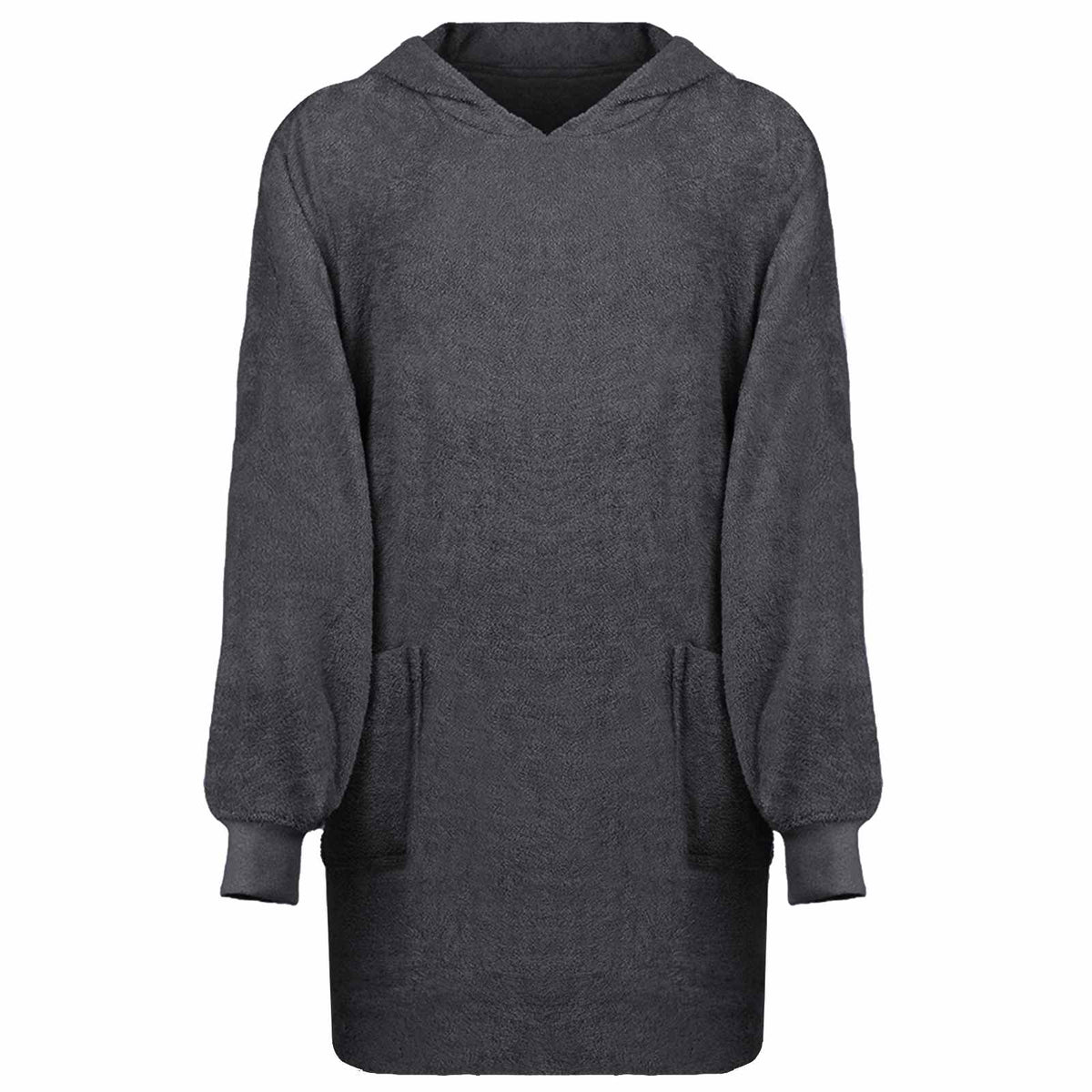 vidaXL Filt-hoodie KINN Antracit L Bomull