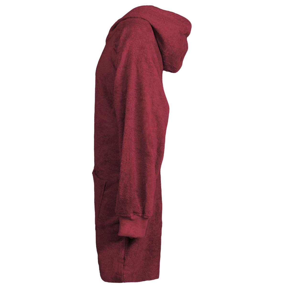 vidaXL Filt-hoodie KINN Röd L Bomull
