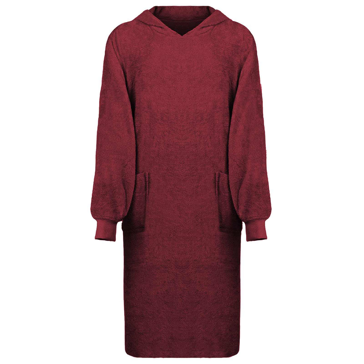 vidaXL Filt-hoodie KINN Röd XL Bomull